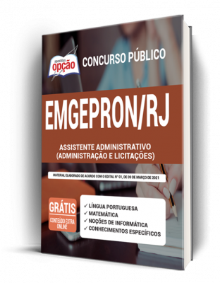 Apostila EMGEPRON-RJ - Assistente Administrativo (Administração e Licitações)