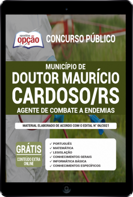 Apostila Município de Doutor Maurício Cardoso-RS em PDF - Agente de Combate a Endemias