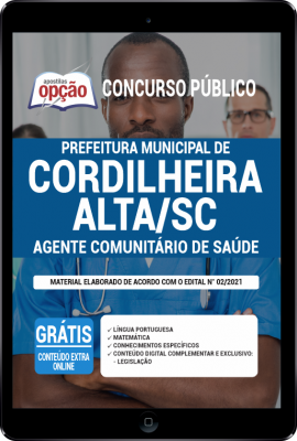 Apostila Prefeitura de Cordilheira Alta - SC em PDF - Agente Comunitário de Saúde