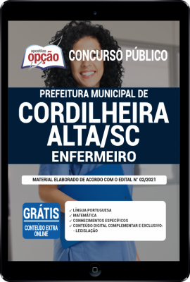 Apostila Prefeitura de Cordilheira Alta - SC em PDF - Enfermeiro