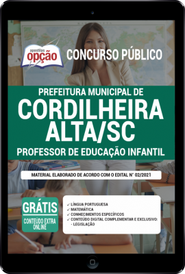 Apostila Prefeitura de Cordilheira Alta - SC em PDF Professor de Educação Infantil