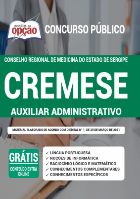 Apostila Conselho de Medicina - SE - Auxiliar Administrativo