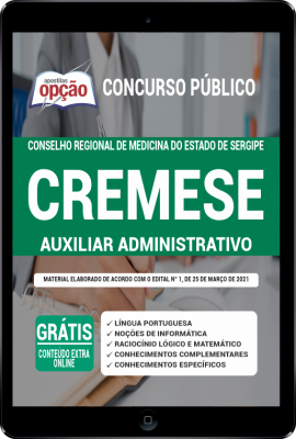 Apostila Conselho de Medicina - SE em PDF - Auxiliar Administrativo