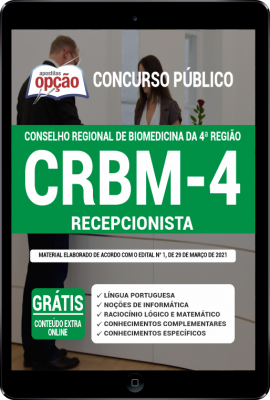 Apostila CRBM 4 em PDF - Recepcionista