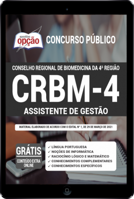 Apostila CRBM 4 em PDF - Assistente de Gestão