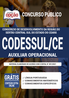 Apostila CODESSUL-CE - Auxiliar Operacional