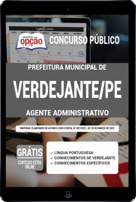 Apostila Prefeitura Verdejante - PE em PDF - Agente Administrativo