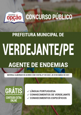 Apostila Prefeitura Verdejante - PE - Agente de Endemias