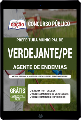 Apostila Prefeitura Verdejante - PE em PDF - Agente de Endemias