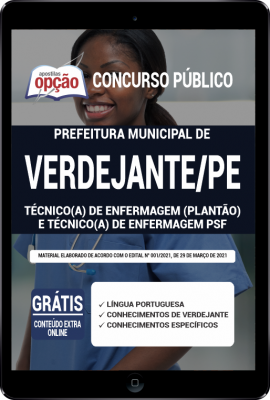 Apostila Prefeitura Verdejante - PE em PDF - Técnico (a) de Enfermagem (Plantão) e Técnico(a) de Enfermagem PSF