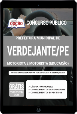 Apostila Prefeitura Verdejante - PE em PDF - Motorista e Motorista (Educação)