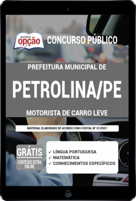 Apostila Prefeitura de Petrolina - PE em PDF - Motorista de Carro Leve
