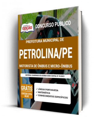 Apostila Prefeitura de Petrolina - PE - Motorista de Ônibus e Micro-Ônibus