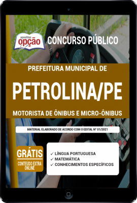 Apostila Prefeitura de Petrolina - PE em PDF - Motorista de Ônibus e Micro-Ônibus