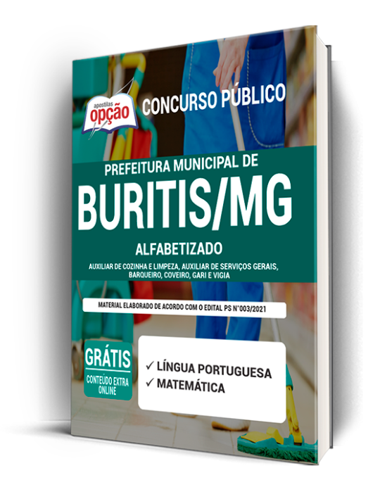Apostila Prefeitura de Buritis - MG 2021 - Alfabetizado
