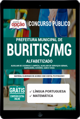 Apostila Prefeitura de Buritis - MG em PDF - Alfabetizado
