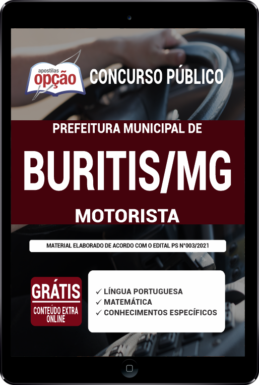 Apostila Prefeitura de Buritis - MG em PDF - Motorista 2021