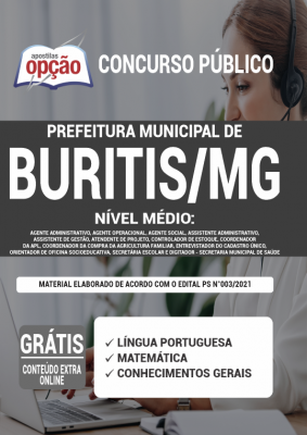 Apostila Prefeitura de Buritis - MG - Nível Médio