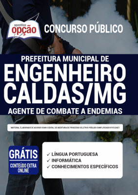 Apostila Prefeitura de Engenheiro Caldas - MG - Agente de Combate Endemias