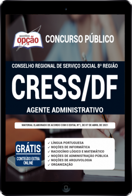 Apostila CRESS - DF em PDF - Agente Administrativo