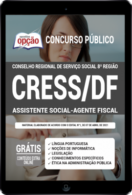 Apostila CRESS - DF em PDF - Assistente Social - Agente Fiscal