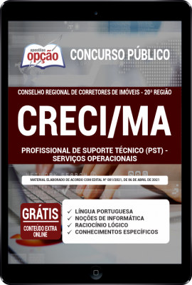 Apostila CRECI - MA em PDF - Profissional de Suporte Técnico (PST) - Serviços Operacionais