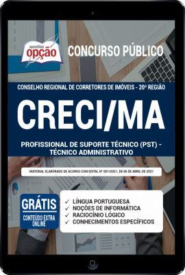 Apostila CRECI - MA em PDF - Profissional de Suporte Técnico (PST) -Técnico Administrativo
