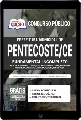 Apostila Prefeitura de Pentecoste - CE em PDF  - Comum Fundamental Incompleto