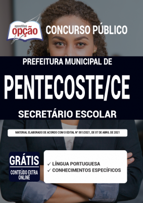 Apostila Prefeitura de Pentecoste - CE - Secretário Escolar