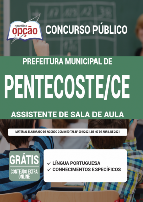 Apostila Prefeitura de Pentecoste - CE - Assistente de Sala de Aula