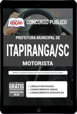 Apostila Prefeitura de Itapiranga - SC em PDF - Motorista