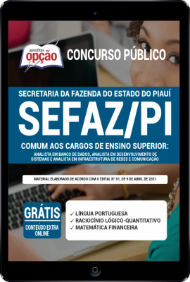 Apostila SEFAZ - PI em PDF - Comum aos Cargos de Ensino Superior