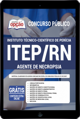Apostila ITEP-RN em PDF - Agente de Necropsia