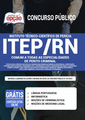 Apostila ITEP-RN - Comum a Todas Especialidades de Perito Criminal