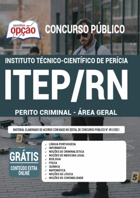 Apostila ITEP-RN - Perito Criminal - Área Geral