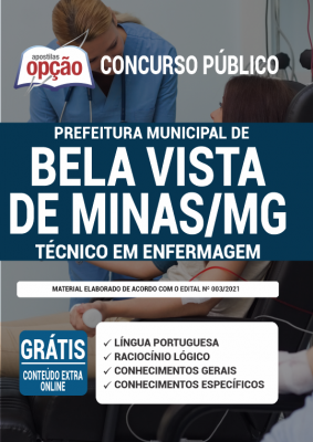 Apostila Prefeitura de Bela Vista de Minas - MG - Técnico em Enfermagem