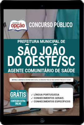 Apostila Prefeitura de São João do Oeste - SC em PDF - Agente Comunitário de Saúde