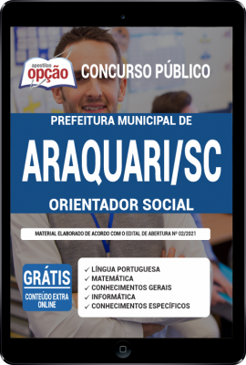 Apostila Prefeitura de Araquari - SC em PDF - Orientador Social