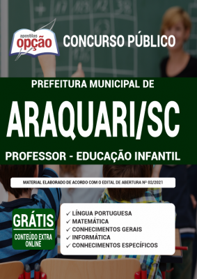 Apostila Prefeitura de Araquari - SC - Professor - Educação Infantil