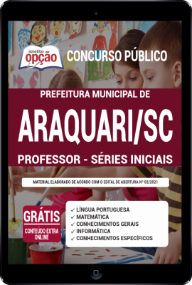 Apostila Prefeitura de Araquari - SC em PDF - Professor - Séries Iniciais