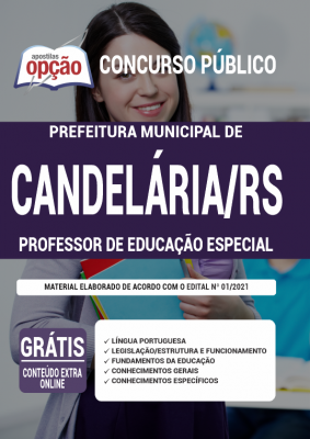 Apostila Prefeitura de Candelária - RS - Professor de Educação Especial