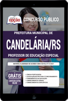 Apostila Prefeitura de Candelária - RS em PDF - Professor de Educação Especial