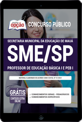 Apostila SME-MAUÁ-SP em PDF - Professor de Educação Básica I - PEB I
