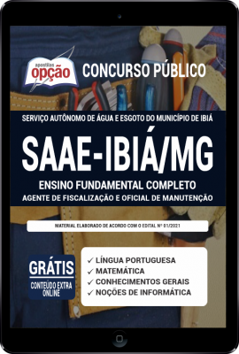 Apostila SAAE-IBIÁ-MG em PDF - Ensino Fundamental Completo