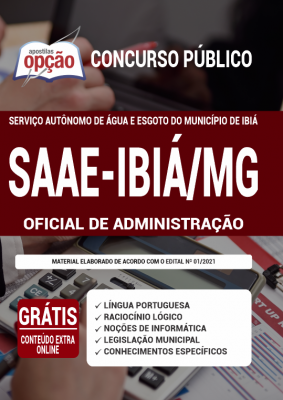 Apostila SAAE-IBIÁ-MG - Oficial de Administração