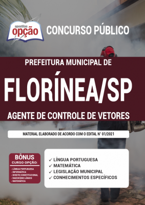 Apostila Prefeitura de Florínea - SP - Agente de Controle de Vetores