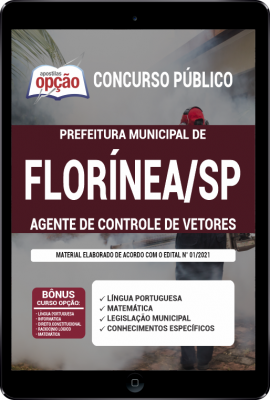 Apostila Prefeitura de Florínea - SP em PDF - Agente de Controle de Vetores