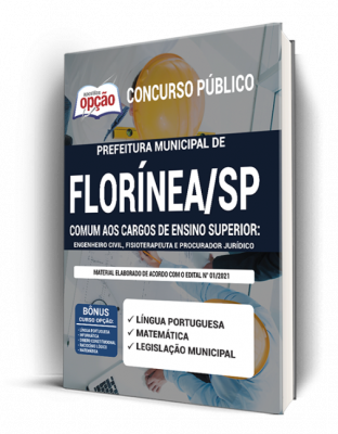Apostila Prefeitura de Florínea - SP - Comum aos Cargos de Ensino Superior