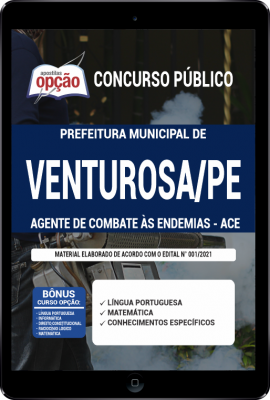 Apostila Prefeitura de Venturosa - PE em PDF - Agente de Combate às Endemias - ACE