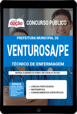 Apostila Prefeitura de Venturosa - PE em PDF - Técnico de Enfermagem